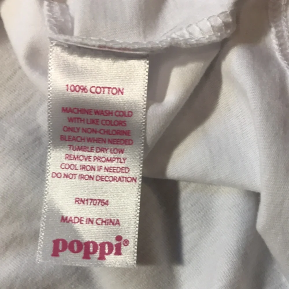 Poppi X Target Graphic Unisex Tee Size XL White Pink Graffiti | NWT - Picture 6 of 7